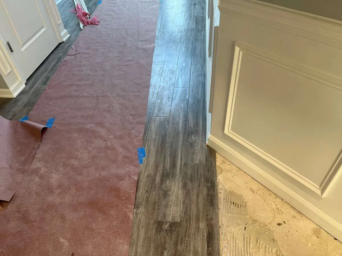 Completed marble shower restoration in Martin